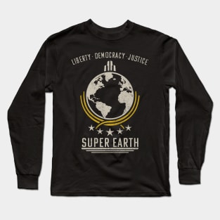 Super Earth Diving Into Hell For Liberty Long Sleeve T-Shirt